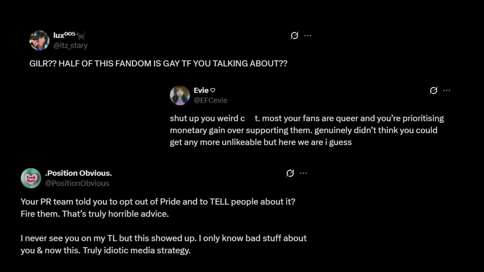 More reactions to Dream's PR decision, users generally expressed disappointment or confusion at the YouTuber's stance (Images via @dreamwastaken/X)